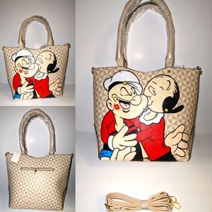 Lrg Custom Hand Painted Shoulder Bag